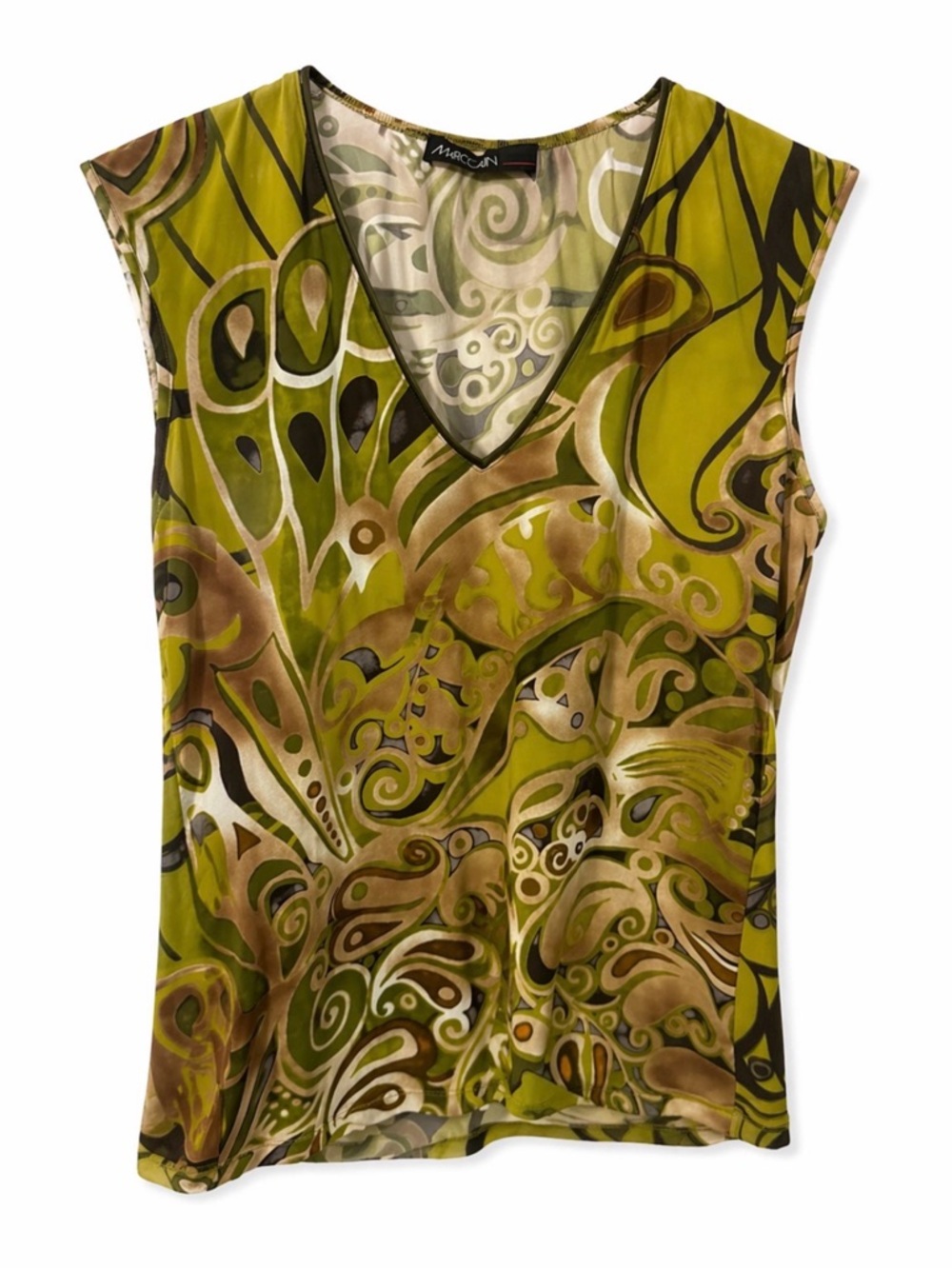 💚 Marc Cain Abstract Print Top